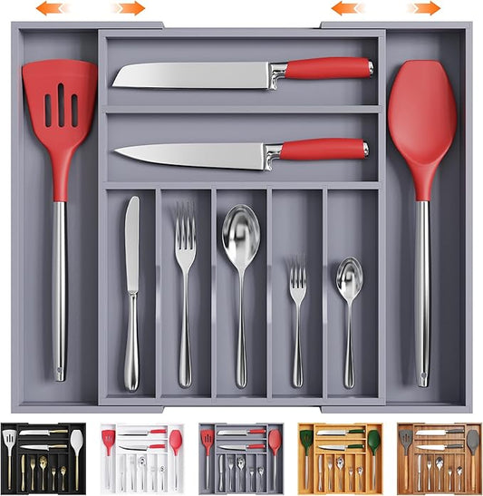 Kitchen Silverware Drawer Organizer and Storage Cabinet Utensil Rack Bathroom Counter Vanity Extra Large Big Cooking Drawer Organizers Countertop Pantry Storage Cabinet Best Kitchen Must Haves 2025-Ruum Studio Home