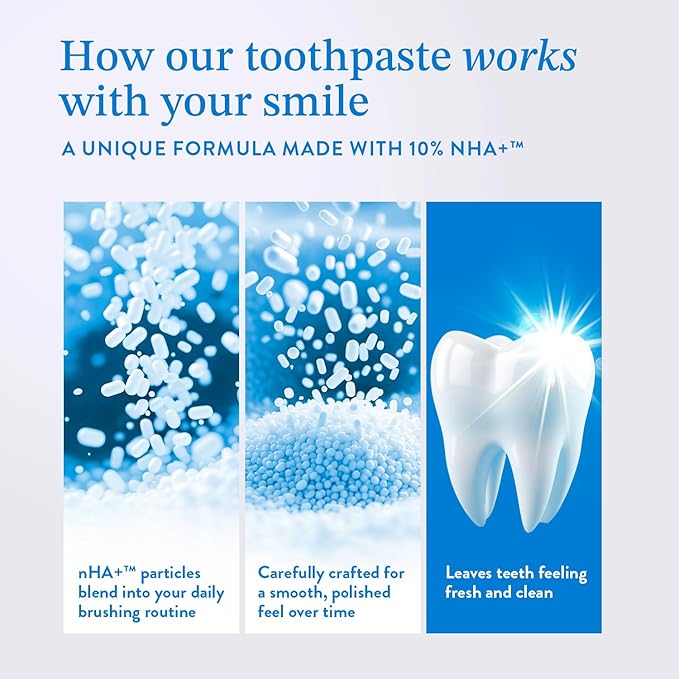 Mouthology 10% Nano Hydroxyapatite Toothpaste (3pk, Fluoride Free), Whitening*, Supports Enamel Care*, Appropriate for Sensitive Teeth*, SLS Free, Xylitol nHA Toothpaste Adults, Mint 4oz (USA Made)-Ruum Studio Home