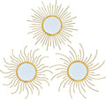 Mirror Decor Sunburst Mirrors Metal Sun Mirror Wall Decor Wall Mirror Home Decorative Wall Art for Living Room Bedroom Entryway-Ruum Studio Home