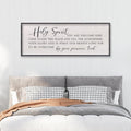 LuZhiQiang Holy Spirit You are Welcome Here Wall Decor 40"X15" Quote Christian Bible Verse Scripture Religious Art Wall Sign (Black)-Ruum Studio Home