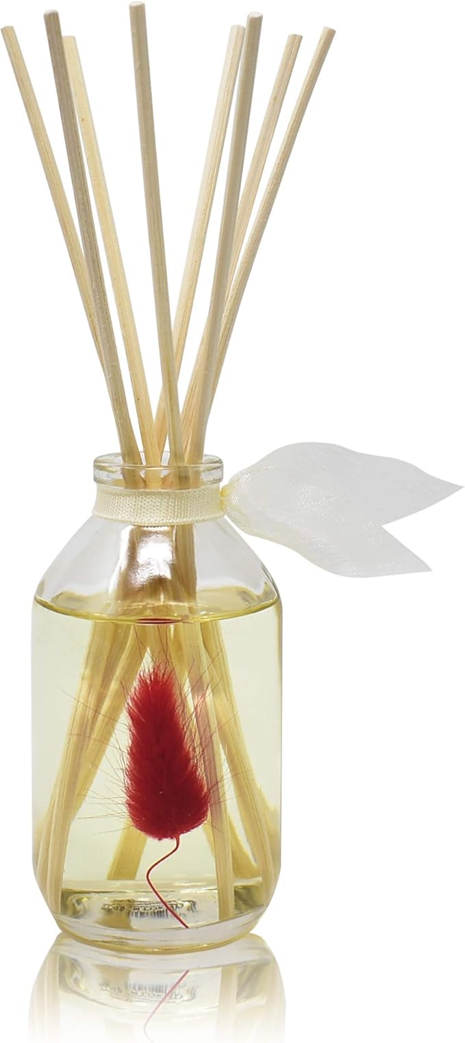 LOVSPA Reed Diffuser Set, Palo Santo Scented Oil Diffuser with Sticks, Home Fragrance Accessories for Bathroom Shelf Decor, Aroma Diffusers for Home or Office Fall Decor, USA Made-Ruum Studio Home