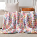 Ultra Soft Chunky Knit Blanket Throw -40x50 Hand Knitted Warm Chenille Throw Blanket, Home Decor Soft Thick Yarn Cable Knit Blanket Breathable Fleece Banket Christmas for Couch Bed Sofa Best GIF-Ruum Studio Home