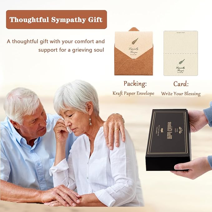 Sympathy Gift Baskets, 30" Wooden Memorial Wind Chimes for Loss of Loved One, Memorial/Bereavement/Condolence/Funeral Gifts, in Memory of a Loved One Mother Father-Ruum Studio Home