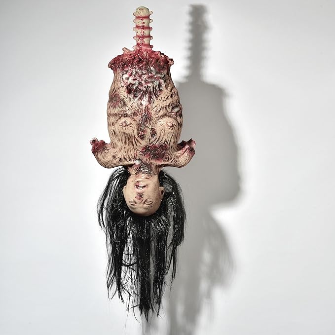 AW 32" Halloween Prop Limbless Woman Corpse Hanging Half Body Haunted House Party Yard Outdoor Decoration 2025-Ruum Studio Home