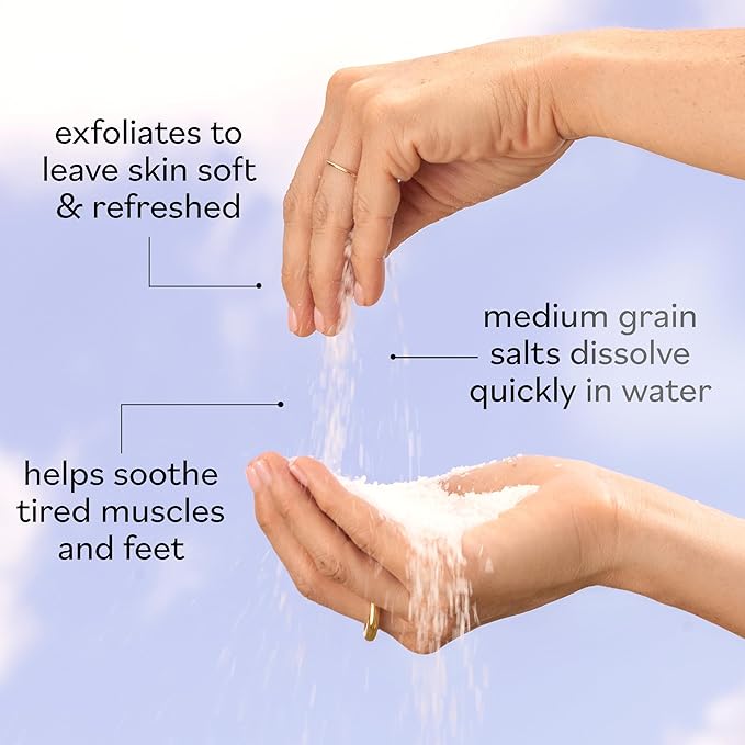 Sky Organics - Epsom Salt Bath Soak, 5 lbs - Magnesium Sulfate USP - 100% Pure, Medium Grain - Unscented - Soaking Bath Salts - Resealable Bag - Natural, Vegan & Cruelty Free - Self Care - Bath & Feet-Ruum Studio Home