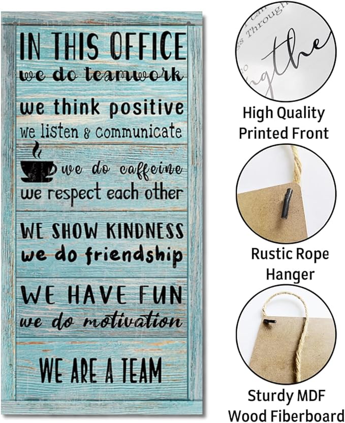 We Are A Team Office Signs Decor - Motivational Quotes Wall Art, Team Gift, Gift for Leader-Ruum Studio Home