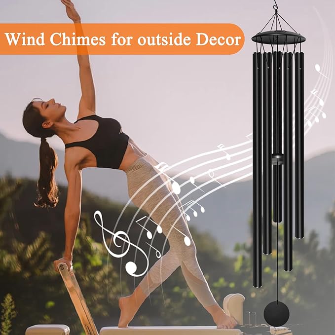 Large Wind Chimes for Outside Deep Tone, 65" Deep Tone Wind Chimes for Outside Porch Garden Patio Balcony Memorial Room Decor, Memorial Sympathy Gift for Loss of Loved One-Ruum Studio Home