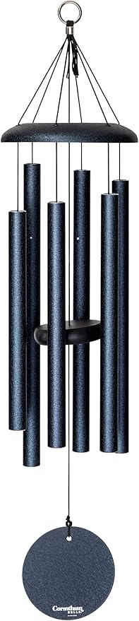 Corinthian Bells by Wind River – 30 inch Midnight Blue Wind Chime for Patio, Backyard, Garden, and Outdoor Decor (Aluminum Chime) Made in The USA-Ruum Studio Home