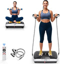 Vibration Plate Exercise Machine - 180 Speeds & 300 lb Capacity, Full Body Workout Vibration Platform with Remote Control for Lymphatic Drainage, Weight Loss & Toning-Ruum Studio Home