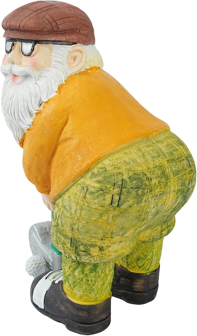 Elenon Golf Gnome Garden Statue Decorative, Adorable Flower Bed Decor Gnome Outdoor Decor, Funny Yard Patio Art Decor Dwarf Sculptures Table Ornament-Ruum Studio Home