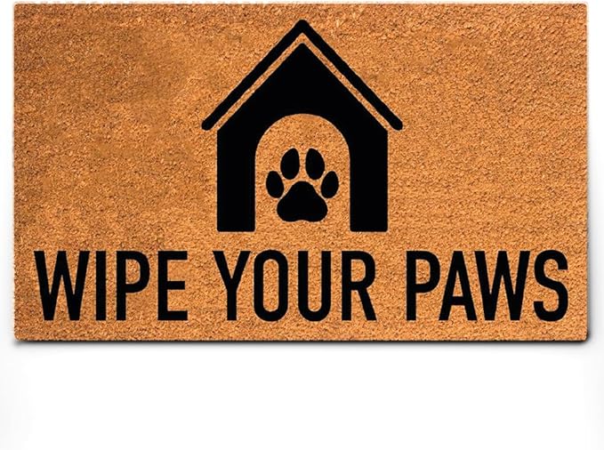 PLUS Haven Coco Coir Door Mat with Heavy Duty Backing, Natural Wipe Your Paws Doormat, 17.5”x30” for Entrance, Front Porch, Easy to Clean Entry Mat, Outdoor and Indoor Uses, Home Decor-Ruum Studio Home