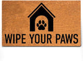 PLUS Haven Coco Coir Door Mat with Heavy Duty Backing, Natural Wipe Your Paws Doormat, 17.5”x30” for Entrance, Front Porch, Easy to Clean Entry Mat, Outdoor and Indoor Uses, Home Decor-Ruum Studio Home