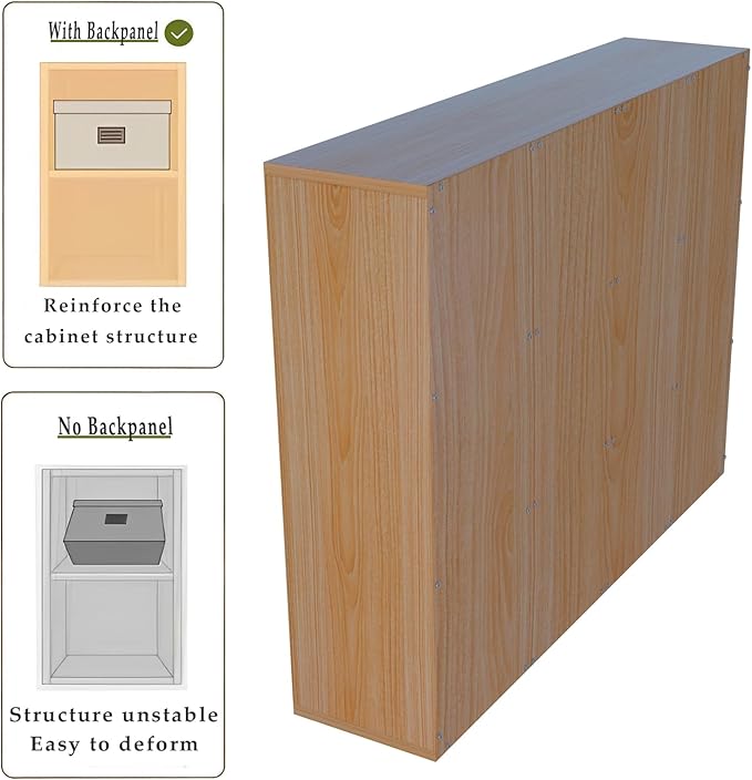 12-Cube Storage Shelf Bookcase - Wooden 3-Tier Floor Standing Open Bookshelf for Home and Office, Display Cabinet, Oak-Ruum Studio Home