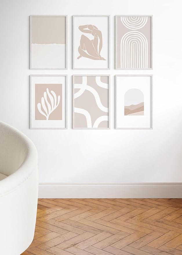 HAUS AND HUES Standalone White Oak Frame Set of 6-16x24-Ruum Studio Home