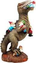 Cute 18" Porch Dinosaur Statue Tall Large Strong, T Rex Decent Gift Garden Party Décor Resin Funny Garden Gnome for Outdoor Indoor Decor, Lawn Ornaments, Patio Porch Yard Art Sculptures-Ruum Studio Home