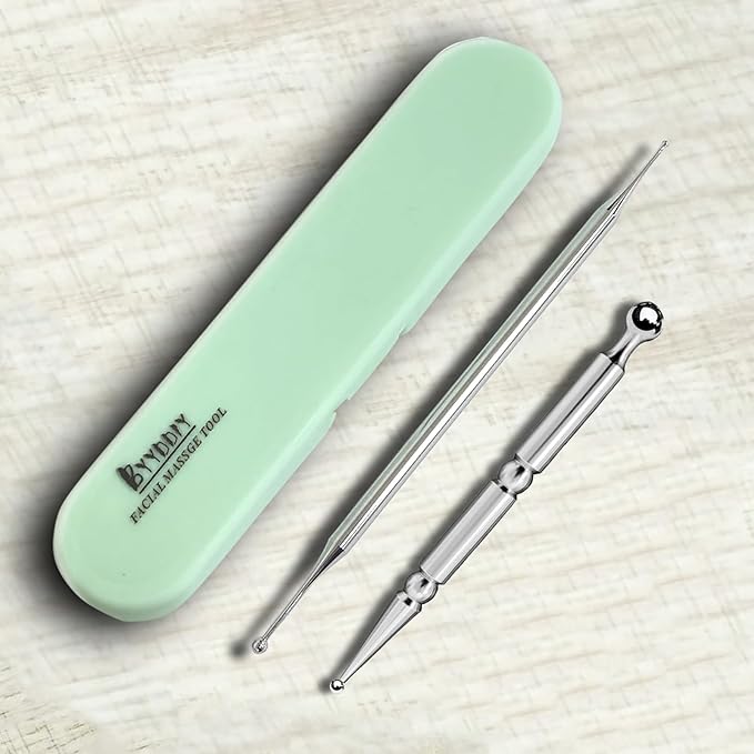 BYYDDIY Stainless Steel Dual Head Facial Reflexology Tool Set-Ruum Studio Home