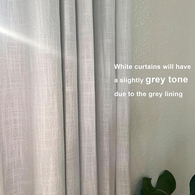 Vision Home White Pinch Pleated Full Blackout Curtains 60 inch Wide Thermal Insulated Window Panels 90 inch for Living Room Bedroom Room Darkening Pinch Pleat Drapes with Hooks Back Tab 60" Wx90 Lx1-Ruum Studio Home