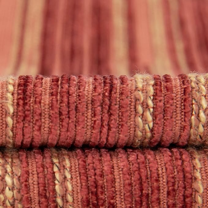 Yeiotsy Pillow Cases Bohemia, Pack of 2, Modern Striped Throw Pillow Covers Geometric Cushion Covers for Sofa Holiday Party Decoration (Red, 18 X 18 Inches)-Ruum Studio Home