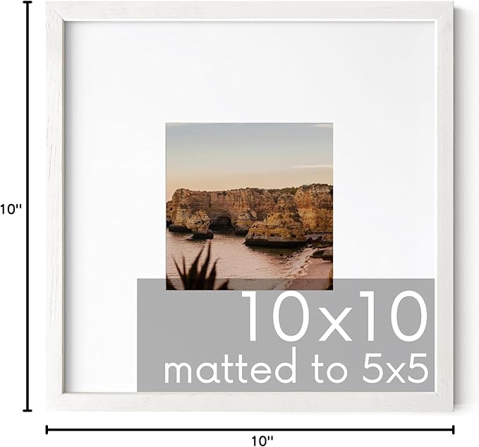 HAUS AND HUES White Square Frame Set of 1-10x10-Ruum Studio Home