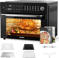 Aeitto® 32-Quart PRO Large Air Fryer Oven| Toaster Oven Combo | with Rotisserie, Dehydrator and Full Accessories | 19-In-1 Digital Airfryer | Fit 13" Pizza, 9pcs Toast, 1800w, Black-Ruum Studio Home
