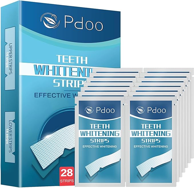 Teeth Whitening Strip 14 Treatments - Whitening Strips for Sensitive People, Fast Remove Smoking, Coffee, Wine Stains, Teeth Brightening Kit Pack of 28 Non-Slip Strips-Ruum Studio Home