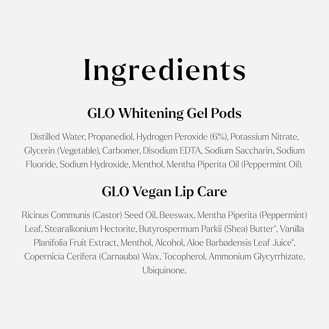 GLO Science So Brilliant Teeth Whitening Kit – Patented Warming Mouthpiece with LED Light Technology, Whitening Gel w/ 6% Hydrogen Peroxide, Lip Balm – Fastest Way to Whiter Teeth, Sensitivity Free-Ruum Studio Home