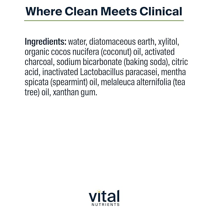 Vital Nutrients Hyperbiotics Activated Charcoal Probiotic Toothpaste | Fluoride Free Toothpaste with Oral Probiotics | Supports Healthy Mouth Flora, Fresher Breath, Teeth Whitening* | Vegan | 4 oz-Ruum Studio Home