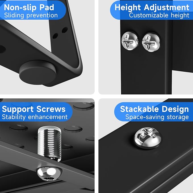Expandable Cabinet Shelf Organizers, Kitchen Small Stand Rack Organization for Tabletop Countertop Cupborad Pantry, Black 2 Pack-Ruum Studio Home