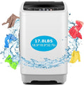 Nictemaw Portable Washing Machine 17.8Lbs Capacity Portable Washer with Drain Pump 2.4Cu.ft Full-Automatic Compact Washer with 10 Programs 8 Water Level for Home, Apartment, RV, Dorms-Ruum Studio Home