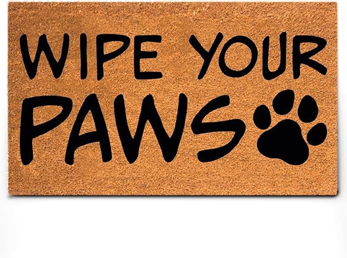 PLUS Haven Coco Coir Door Mat with Heavy Duty Backing, Natural Wipe Your Paws Doormat, 17.5”x30” for Entrance, Front Porch, Easy to Clean Entry Mat, Outdoor and Indoor Uses, Home Decor-Ruum Studio Home