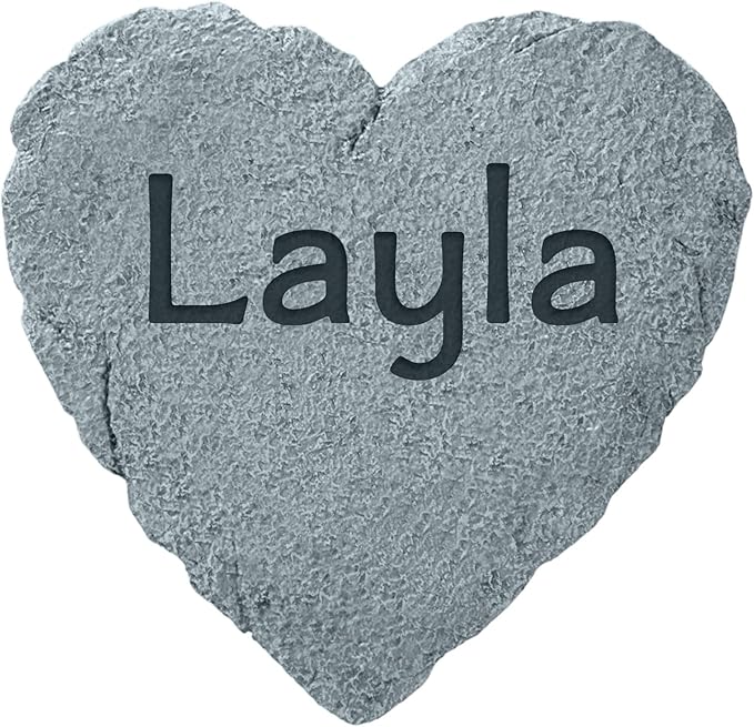 Let's Make Memories Personalized Garden Stone - Resin - Custom Garden Décor - Heart Stepping Stone - for Dad - for Father's Day-Ruum Studio Home