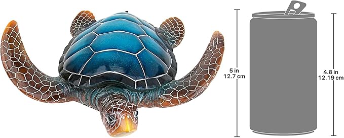 Design Toscano Large Blue SEA Turtle Statue-Ruum Studio Home