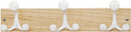 SKOLOO 17-Inch Natural Wood Coat Rack Wall Mount with 3 Triple Hooks - Ideal for Family Entrances, Classrooms, and Pet Supplies Storage - Perfect Coat Hooks for Wall-Ruum Studio Home