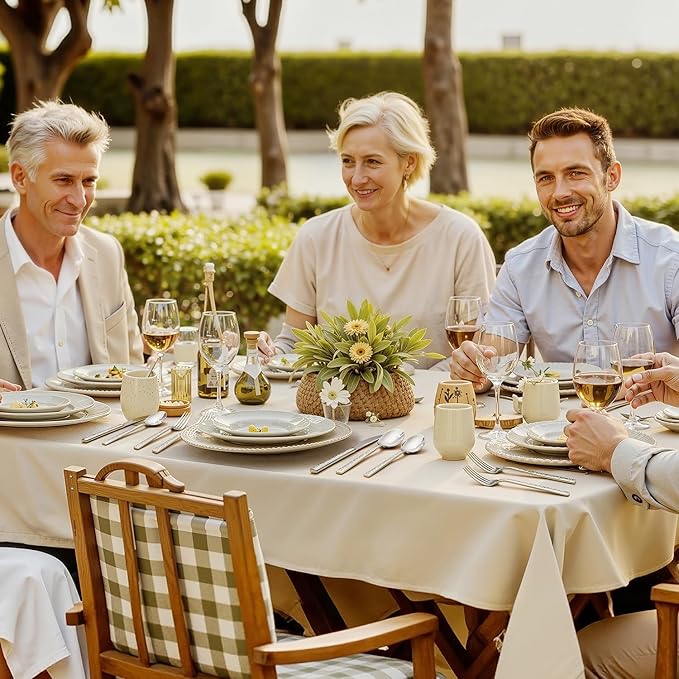 KINGSTONE 60 Piece Hammered Silverware Set, 18/10 Stainless Steel Flatware Set for 12, Cutlery Set for Home, Party, Wedding, Mirror Polished Dishwasher Safe-Ruum Studio Home