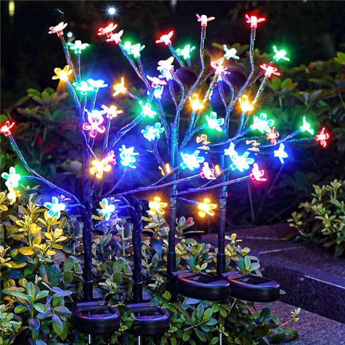 Solar Garden Lights Waterproof, Solar Outdoor Lights Decorative 8Pack, 160Led Solar Powered Flowers Garden Decor, Outdoor Fairy Light for Yard,Pathway,Lawn,Outside Decorations-Ruum Studio Home