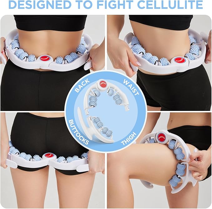 Cellulite Massage Tool Deep Fascia Massager & Dimpled Skin Remover for Legs - Anti-Cellulite Roller Tech with Lymphatic Drainage, Smooth Skin & Pain Relief for Thighs & Buttocks Sculpting-Ruum Studio Home