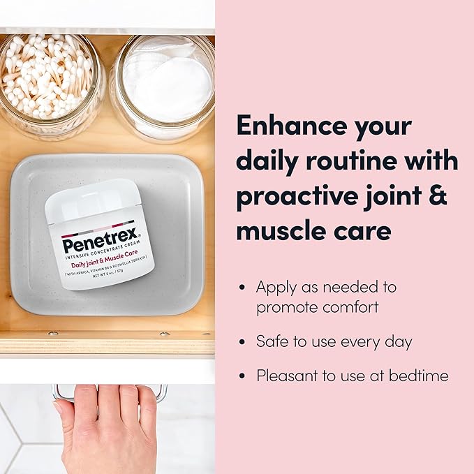 Penetrex Joint & Muscle Therapy - Soothing Muscle Rub for Back, Neck, Hands, Feet - Premium Whole Body Rub with Arnica, Vitamin B6 MSM & Boswellia - Non-Greasy 2oz Cream-Ruum Studio Home