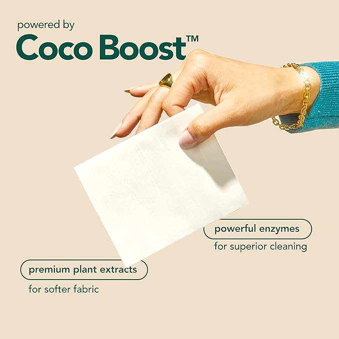 Kind Laundry Detergent Sheets with Stain-Fighting Enzymes - Plant Powered Eco-Friendly Laundry Soap Sheets - Home or Travel Laundry Detergent - Ocean Breeze, 32 Loads (Mom's Choice Award Winner)-Ruum Studio Home