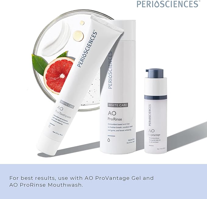 PerioSciences AO Pro Post Whitening Toothpaste with Nano Hydroxyapatite, Remineralizing, 3 fl oz / 90ml-Ruum Studio Home