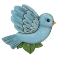 NAT & Jules Animal Character Shaped Dimensional Indoor Outdoor 11 inch Cast Resin Decorative Garden Stepping Stone, Patio, Walkway Sculpture Yard Art, Colorful Bluebird-Ruum Studio Home