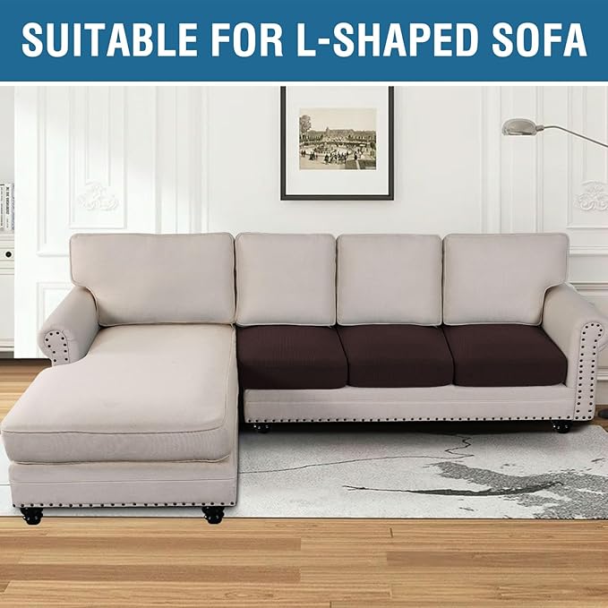 H.VERSAILTEX Super Stretch Stylish Cushions Covers/Furniture Cover Spandex Jacquard Small Checked Pattern Super Soft Slipcover Washable Individual-Ruum Studio Home