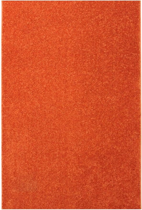 KOECKRITZ Soft and Colorful Kids Classroom Area Rugs (Passes Flammability Pill Test) Many Sizes and Bright Colors to Select from (8' x 8', Tangerine)-Ruum Studio Home