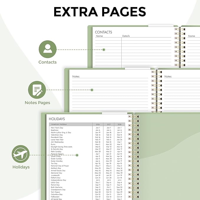 Planner 2026, 8.5" x 11" Monthly & Weekly Planner with Tabs, JAN - DEC 2026, Goal Setting & Time Management Organizer for Professionals & Students-Ruum Studio Home