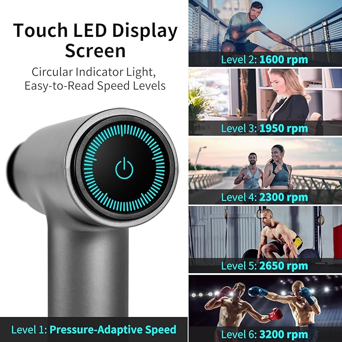 arboleaf Massage Gun, Powerful Massage Gun Deep Tissue, Handheld Percussion Muscle Massager with Portable Travel Case for Athletes, Relax, Gifts-Ruum Studio Home