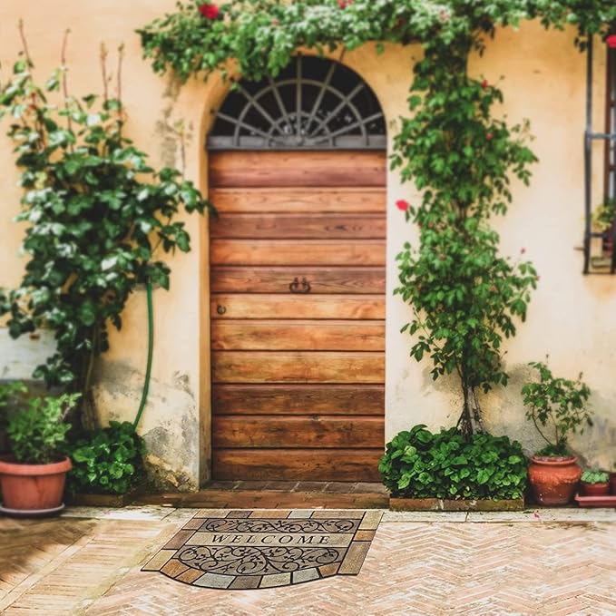 Durable Welcome Door Mats, 24"x36" Heavy-Duty Large Outdoor Mat for Front Door with Non-Slip Rubber Backing for Outside Entry, Garage, Patio, High Traffic Area-Ruum Studio Home