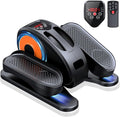 Under Desk Elliptical Machine, Quiet & Portable Seated Pedal Exerciser with 12 Adjustable Speeds & Remote Control, Low-Impact Electric Ellipse Leg Exerciser for Cardio & Strength-Ruum Studio Home