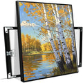 Poplar trees beside the blue sky and white clouds are suitable for living rooms bedrooms and offices Landscape posters and wall paintings-Ruum Studio Home