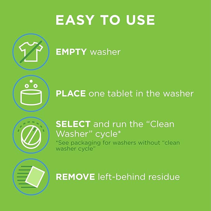 Affresh Washing Machine Cleaner, Cleans Front Load and Top Load Washers, Including HE, 5 Tablets-Ruum Studio Home