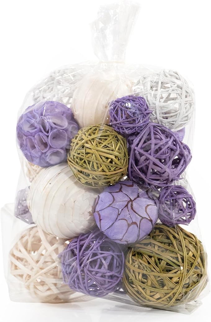 ANDALUCA Decorative Balls Bag Bowl Filler Home Decor (Lavender)-Ruum Studio Home