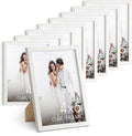 Haus and Hues 4x6 Picture Frame Wood - Set of 9 Natural Wood Frame 4x6, White Photo Frame 4x6 for Walls, 4x6 Wood Picture Frame, 4 by 6 Picture Frame, 4x6 Frames for Pictures (Standalone White Oak Frame)-Ruum Studio Home